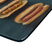 Hot Dogs and Buns Schneidebrett (Ecke)