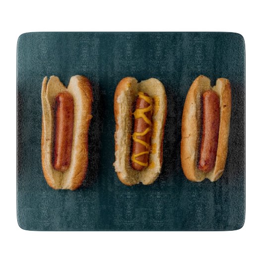 Hot Dogs and Buns Schneidebrett (Vorderseite)