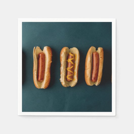 Hot Dogs and Buns Serviette (Vorderseite)