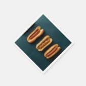 Hot Dogs and Buns Serviette (Ecke)