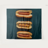 Hot Dogs and Buns Wandteppich (Vorderseite (Horizontal))