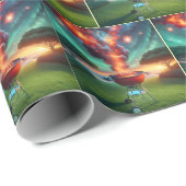 Hot Dogs auf GRILLEN Grill Geschenkpapier (Rolleneckpunkt)