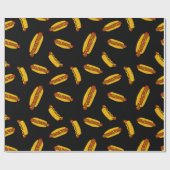 Hot Dogs Kindergeburtstag Party Geschenkpapier (Flach)