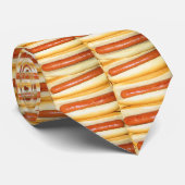 Hot Dogs Krawatte für Hot Dog Liebhaber (Gerollt)