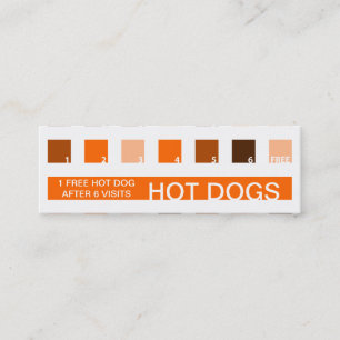 HOT DOGS Kundenzufriedenheit (Mod-Quadrate) Treuekarte