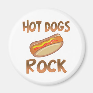 Hot Dogs Rock Magnet
