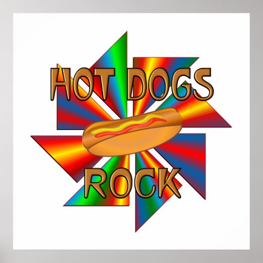 Hot Dogs Rock Poster (Vorne)