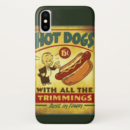 Hot Dogs Telefonabdeckung Case-Mate iPhone Hülle (Rückseite)
