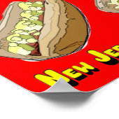 Hot Dogs überall in America Poster (Ecke)