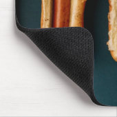 Hot Dogs und Brötchen Mousepad (Ecke)