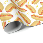 Hot Dogs Wrapping Paper Geschenkpapier (Rolleneckpunkt)
