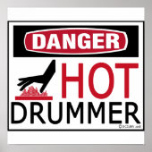 Hot Drummer Poster (Vorne)