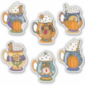 Hot-Fall-Getränk Aufkleber (Vorderseite)