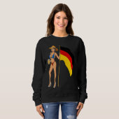Hot Fan Girl Germany Sweatshirt (Vorne ganz)