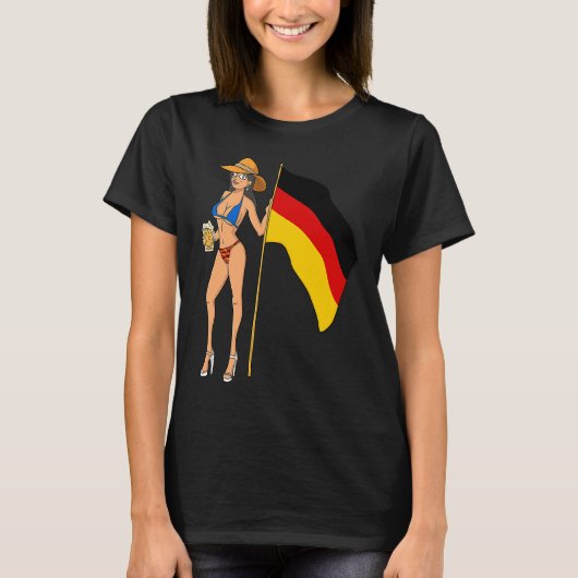 Hot Fan Girl Germany T-Shirt (Vorderseite)