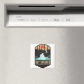 Hot Federn Nationalpark Logo Magnet (In Situ (Geschirrspüler))