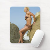 Hot Female Fitness Girls Mousepad (Mit Mouse)