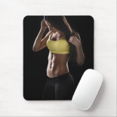 Hot Female Fitness Girls Mousepad (Mit Mouse)
