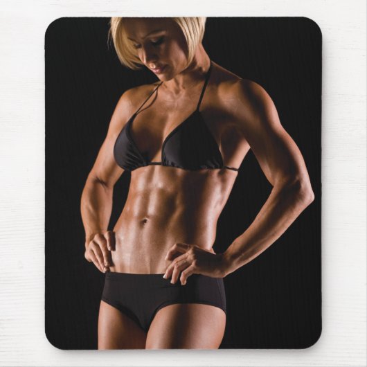 Hot Female Fitness Girls Mousepad (Vorne)