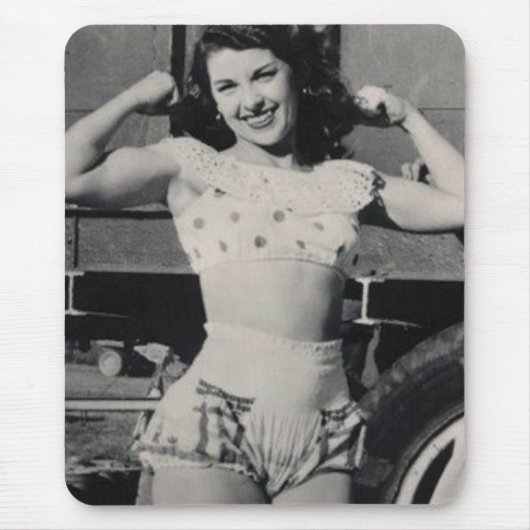 Hot Female Fitness Girls Mousepad (Vorne)