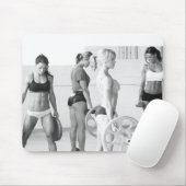 Hot Female Fitness Girls Mousepad (Mit Mouse)