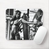 Hot Female Fitness Girls Mousepad (Mit Mouse)