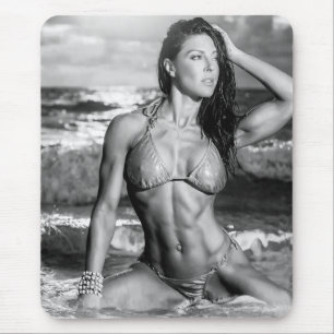 Hot Female Fitness Girls Mousepad