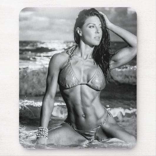 Hot Female Fitness Girls Mousepad (Vorne)