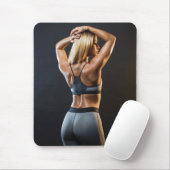 Hot Female Fitness Girls Mousepad (Mit Mouse)
