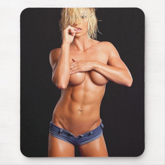 Hot Female Fitness Girls Mousepad (Vorne)