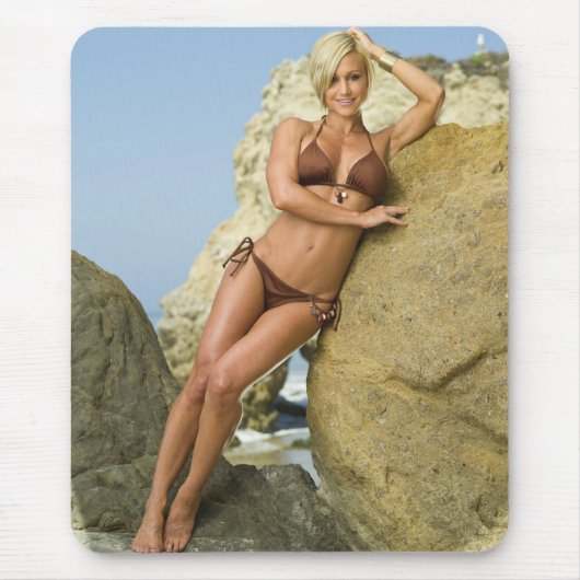 Hot Female Fitness Girls Mousepad (Vorne)