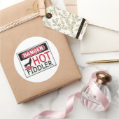 Hot Fiddler Runder Aufkleber (Schenken)