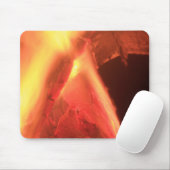 Hot Fire and Burning Wood Mouse Pad Mousepad (Mit Mouse)
