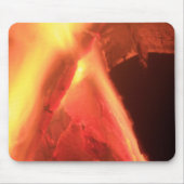 Hot Fire and Burning Wood Mouse Pad Mousepad (Vorne)