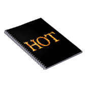 Hot Fire Spiral Notebook Notizblock (Rechte Seite)