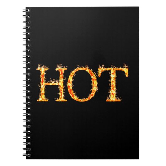 Hot Fire Spiral Notebook Notizblock (Vorderseite)