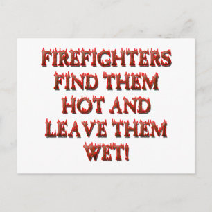 HOT FIREFIGHTERS POSTKARTE