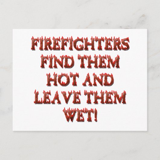 HOT FIREFIGHTERS POSTKARTE (Vorderseite)