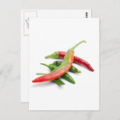 Hot Five Chili Postkarte (Vorne/Hinten)