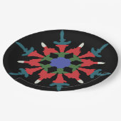 Hot Flake Holiday Plate Pappteller (Schrägansicht)