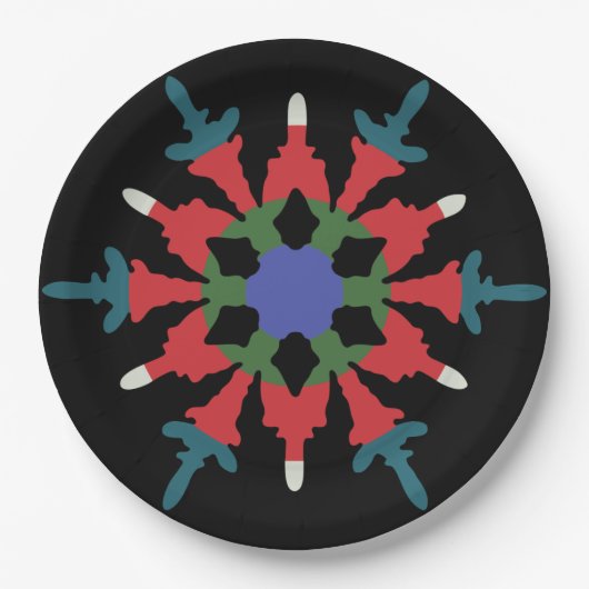 Hot Flake Holiday Plate Pappteller (Vorderseite)