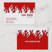 Hot Flamazee Visitenkarte (Vorne/Hinten)