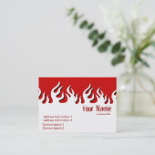 Hot Flamazee Visitenkarte (Stehend Vorderseite)