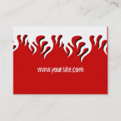 Hot Flamazee Visitenkarte (Rückseite)