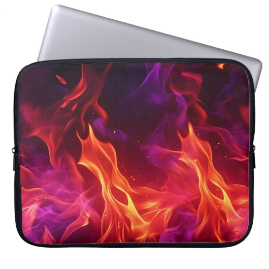 Hot Flames Laptop Sleeve (Vorderseite)