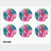 Hot Flamingo Pink Sticker (Blatt)