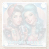 Hot Flash Chronicles Glass Untersetzer - Bold & Sa (Rückseite)