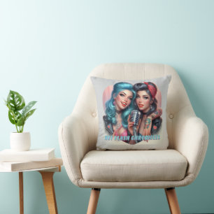 Hot Flash Chronicles Retro Diva Throw Kissen