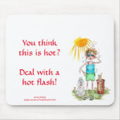 Hot Flash Vignette Sun Poignant Anweisung Mo Mousepad (Vorne)
