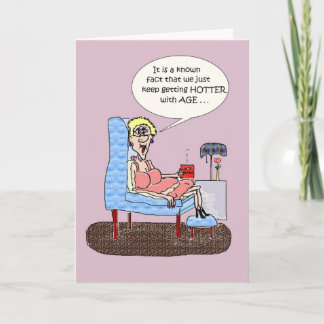 HOT FLASHES FUNNY BIRTHDAY CARD KARTE